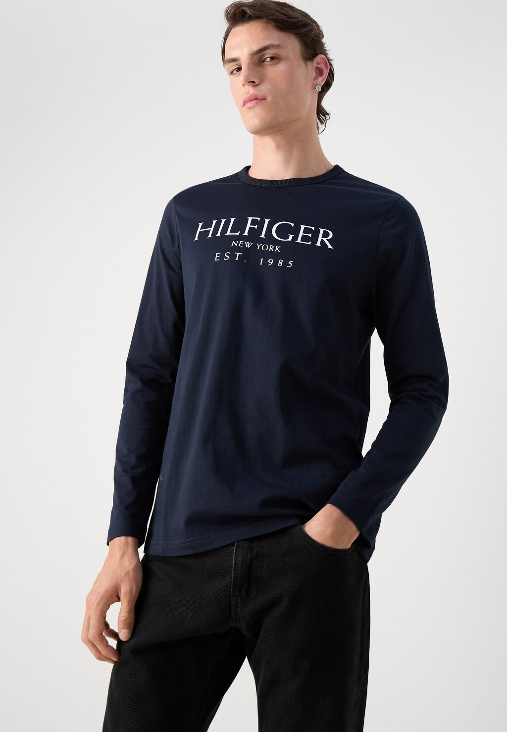 

Топ с длинными рукавами BIG TEE Tommy Hilfiger, темно-синий