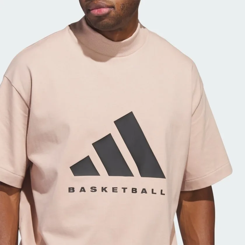 Adidas Футболка баскетбольная unisex Pearl Smoke Gray — фото 4