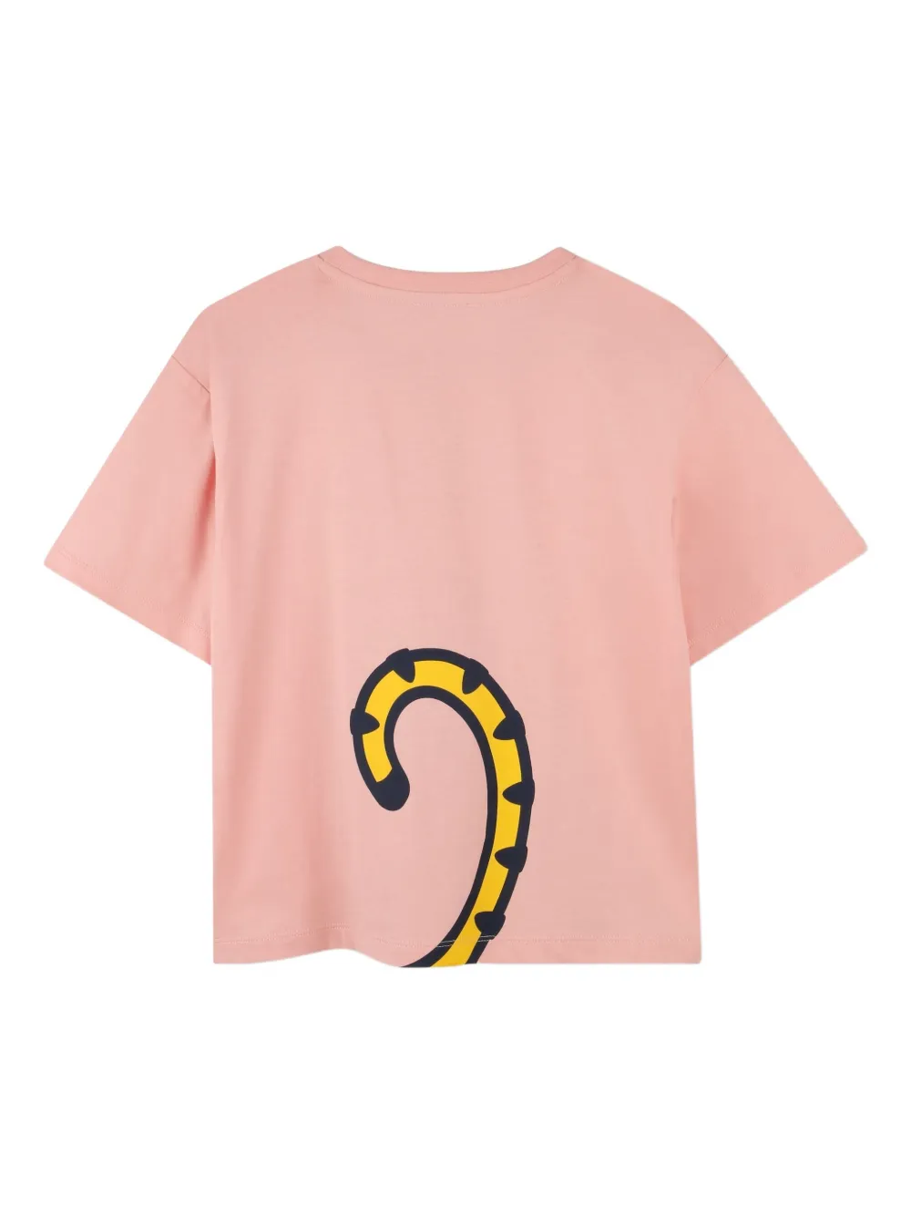 Футболка с тигровым принтом Kenzo Kids, розовый — фото 2