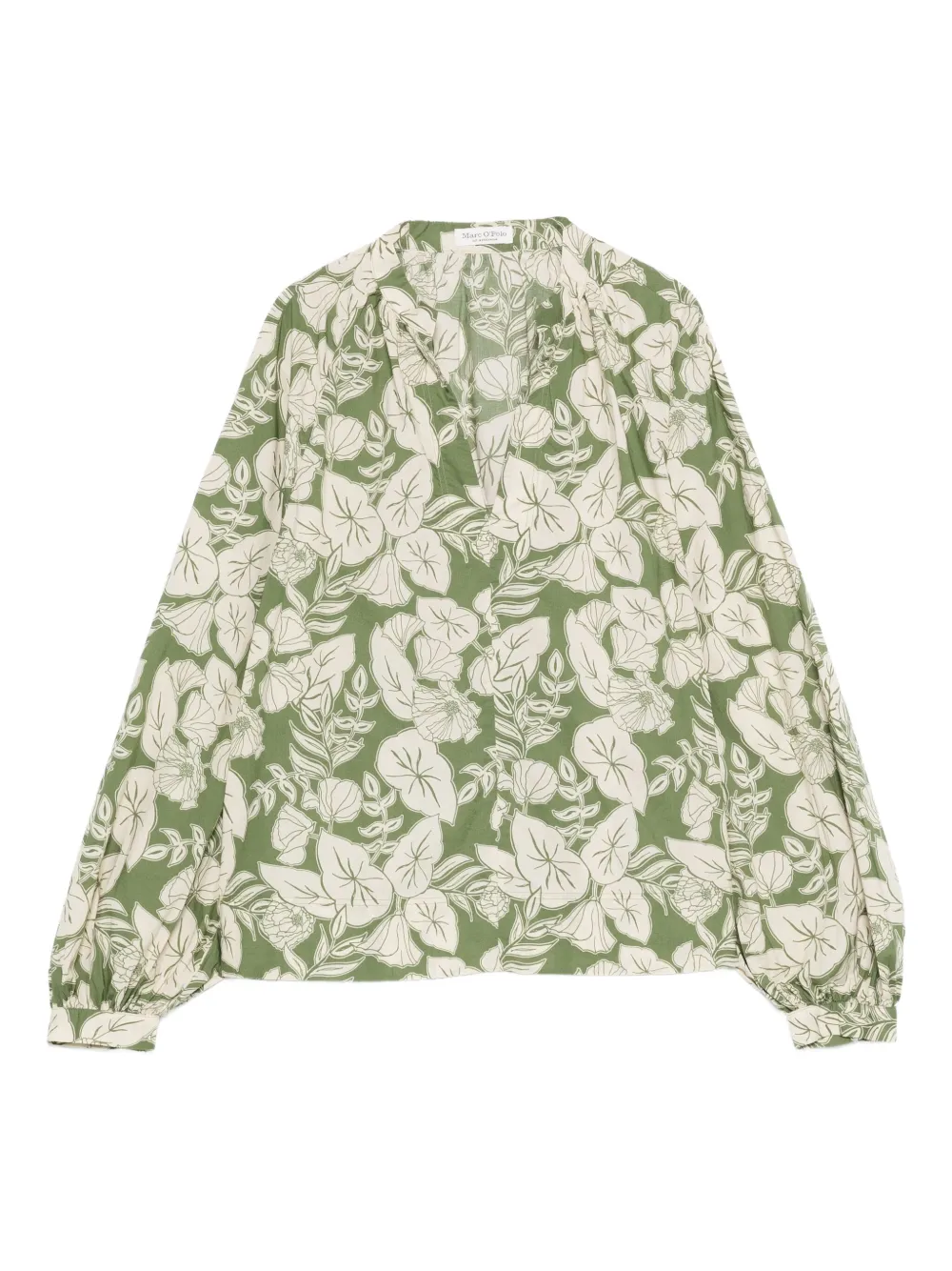 

Блузка с цветочным принтом Marc O'Polo, зеленый