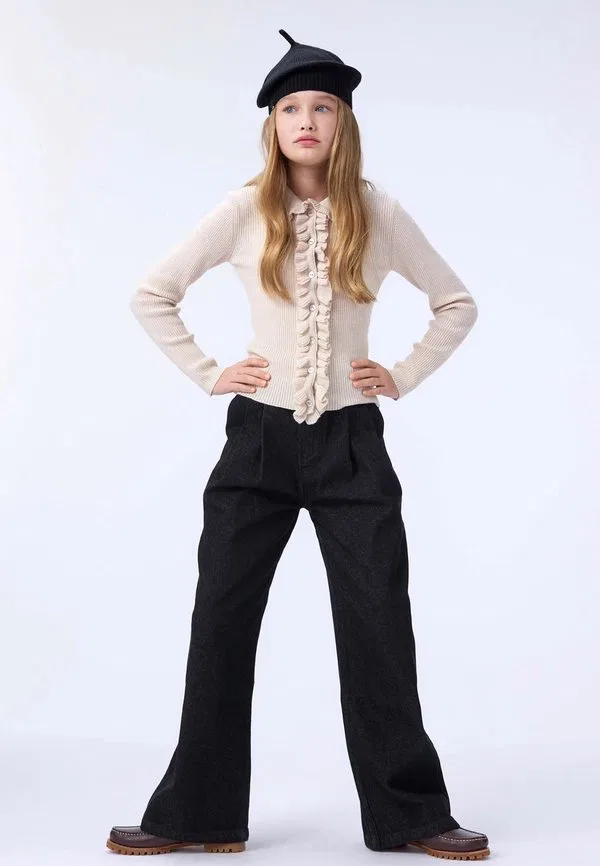Джинсы прямого кроя aeisha со складками Molo, Washed Black