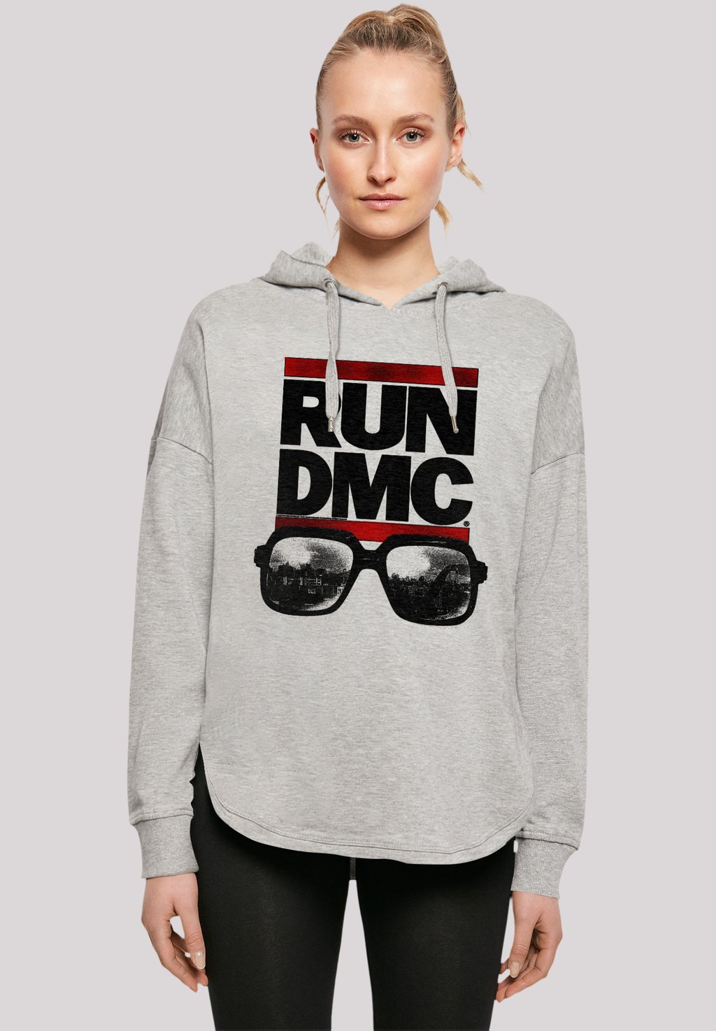 

Толстовка RUN DMC HIP-HOP MUSIC BAND NYC - Hoodie F4NT4STIC, серый