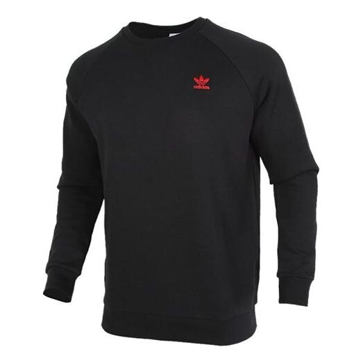 

Толстовка adidas originals logo Loose raglan sleeve Pullover Round Neck Black, черный