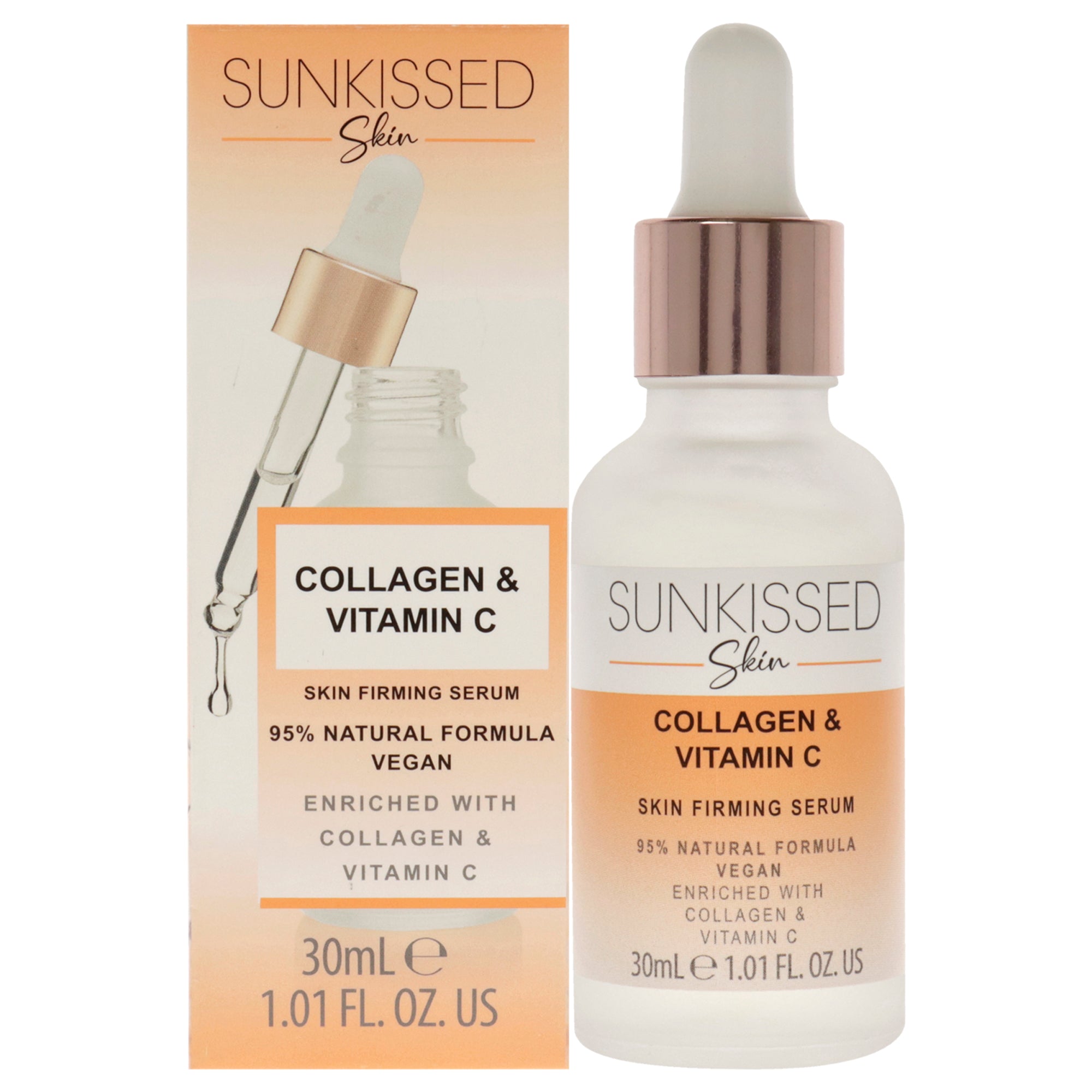 

Сыворотка с коллагеном и витамином С от Sunkissed для унисекс - 1,01 унции Sunkissed, Small