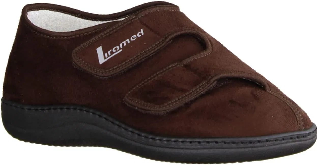 Liromed 476-20Z7 Mocca (коричневый) - Закрытые тапочки - Мужская обувь для профилактики диабета, коричневые