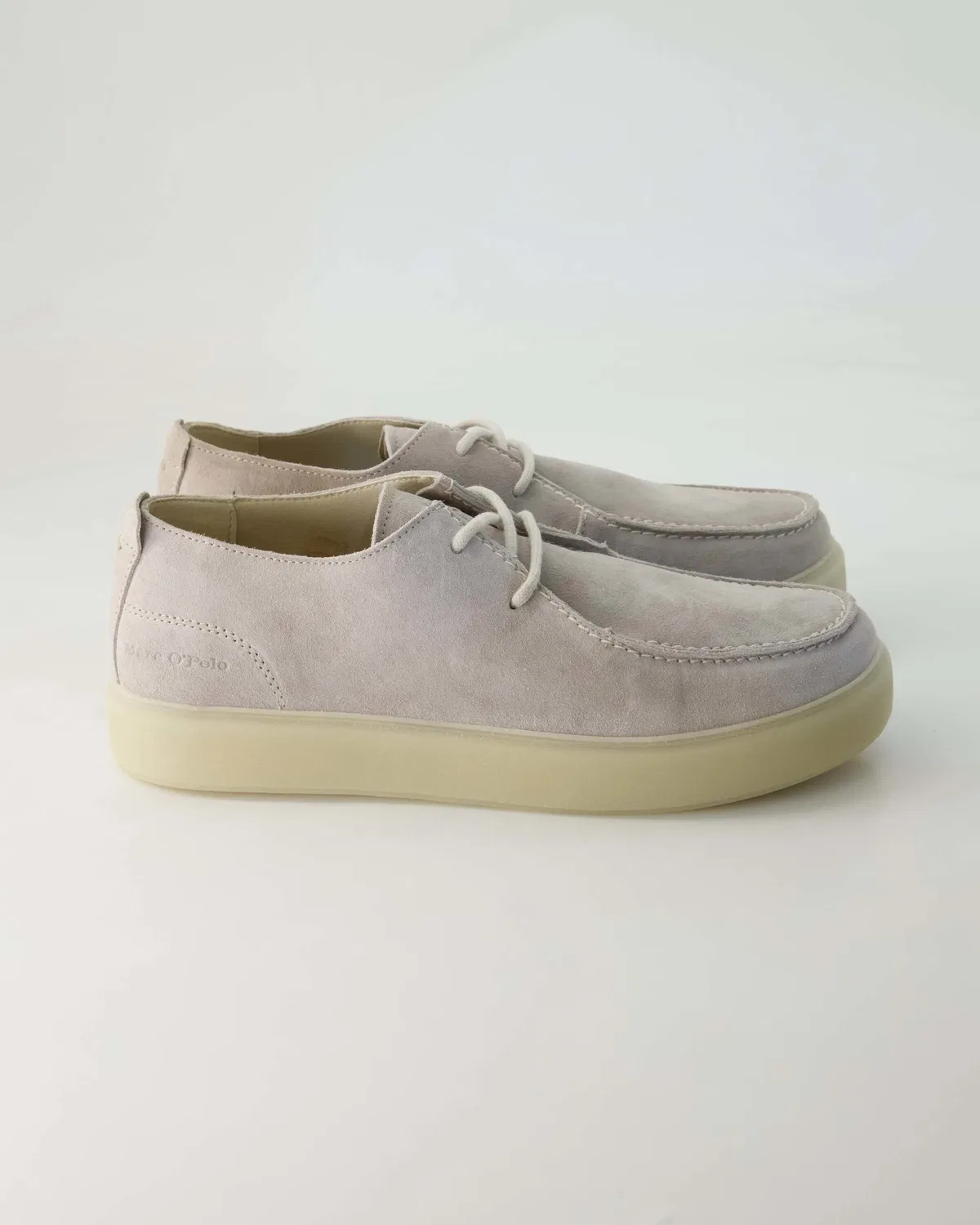 Классические шнурованные туфли из велюра Marc O'Polo Shoes, бежевый — фото 2