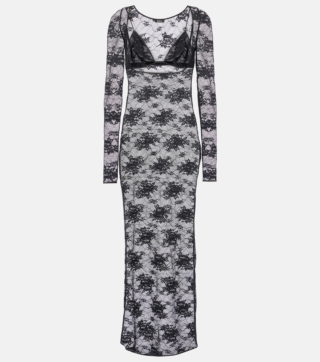 

Кружевное макси-платье Oséree, черный