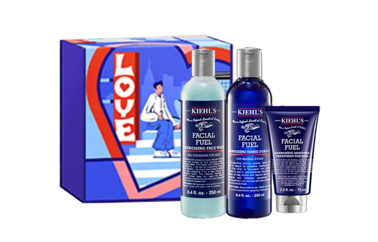 Kiehl's Мужской набор для активного ухода за кожей: увлажняющий успокаивающий тонер 250 мл + лосьон 75 мл, Cleanser+Toner+Lotion — фото 3