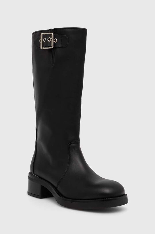 Женские сапоги Steve Madden Bonna из натуральной кожи, черный