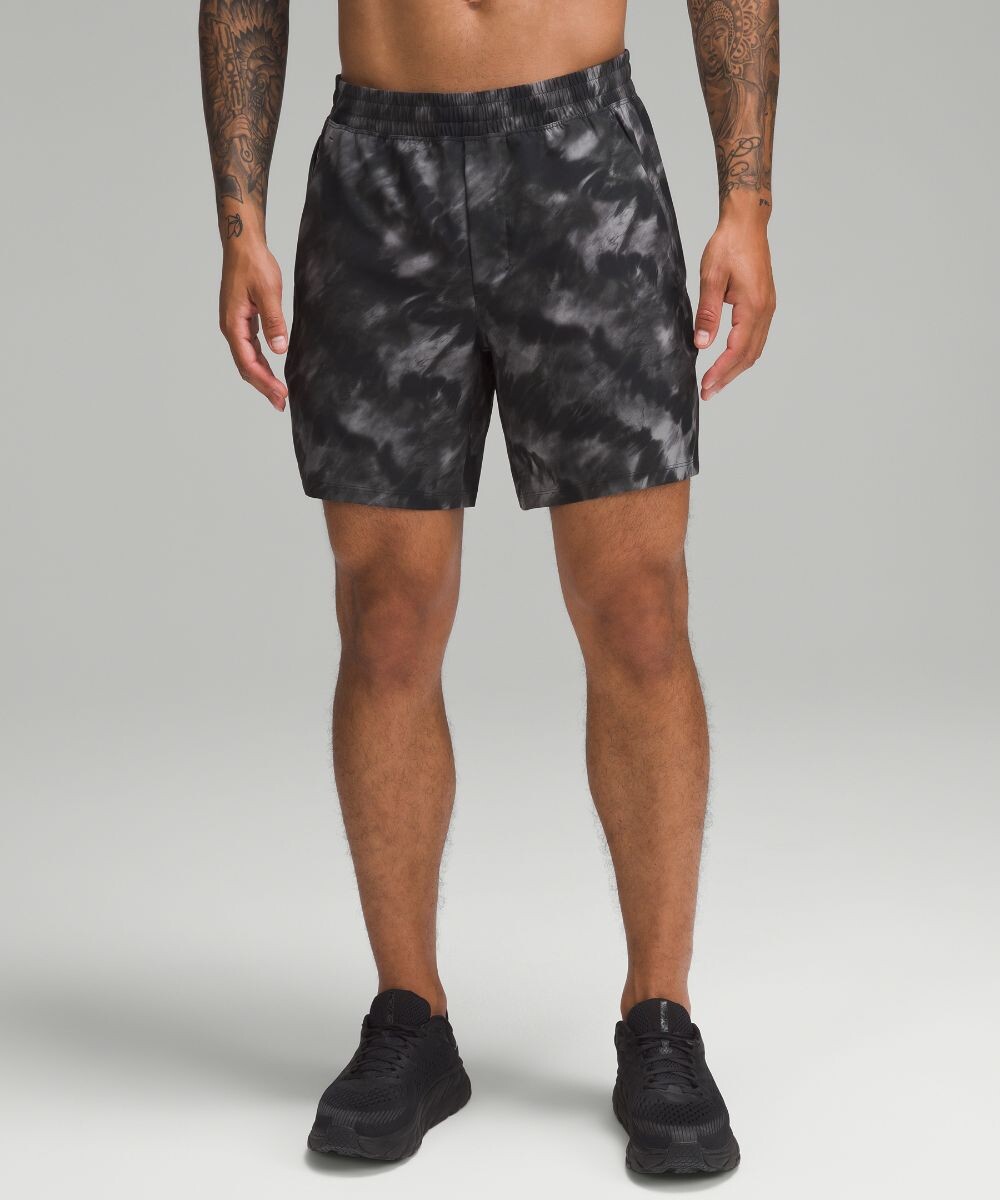 

Короткие шорты без подкладки Pace Breaker Lululemon, черный