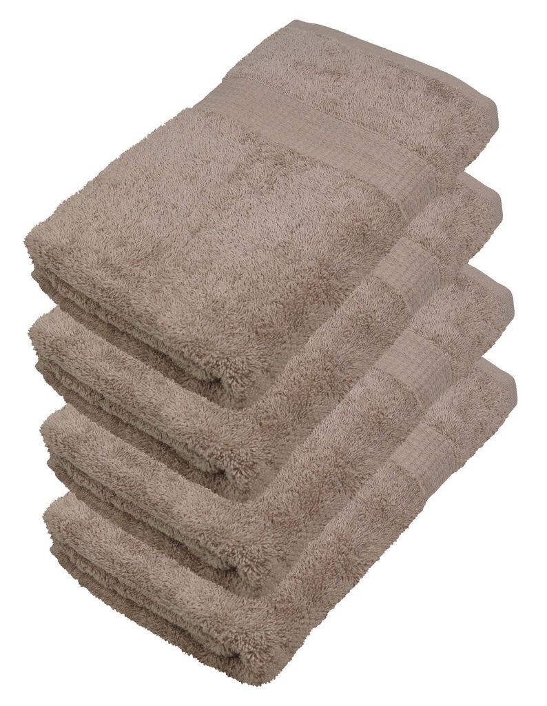 

В упаковке 4 полотенца 50 х 100 смMIA-A00-HAT-50x100-SILVER GREY-4 Miamar, коричневый