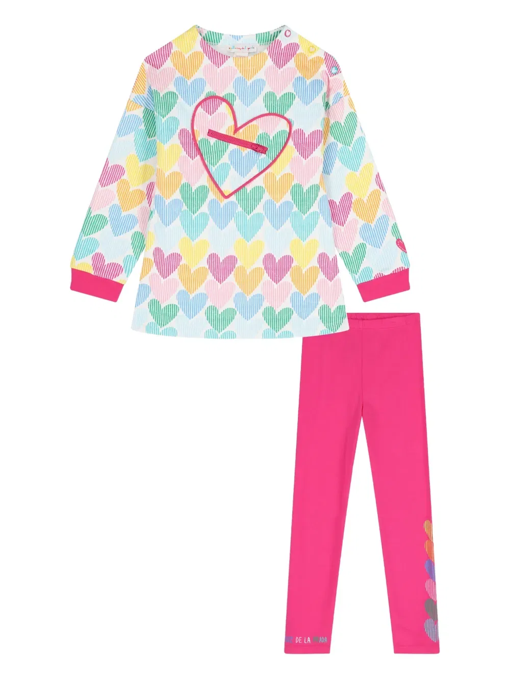 Комплект из леггинсов с принтом в виде сердечек Agatha Ruiz De La Prada, белый