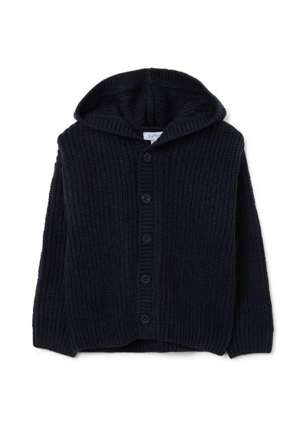 Кардиган прямого кроя с капюшоном Ovs, Dark Blue