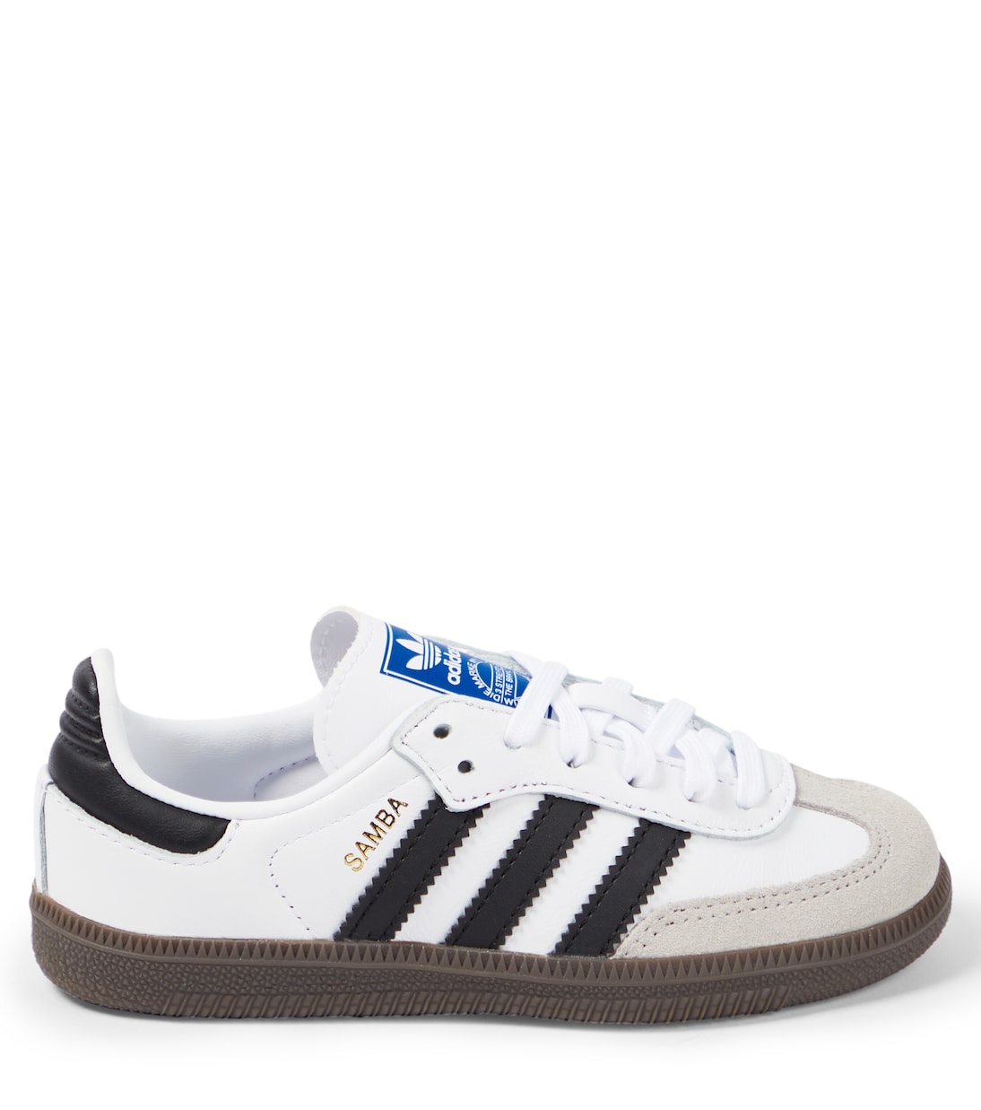 Кожаные кроссовки Samba OG Adidas Originals Kids, Ftwr White — фото 4