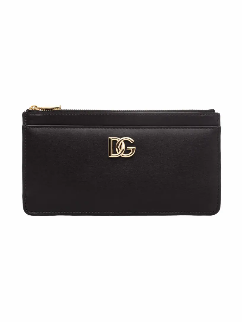 

Кожаная визитница DG Logo Dolce&Gabbana, черный