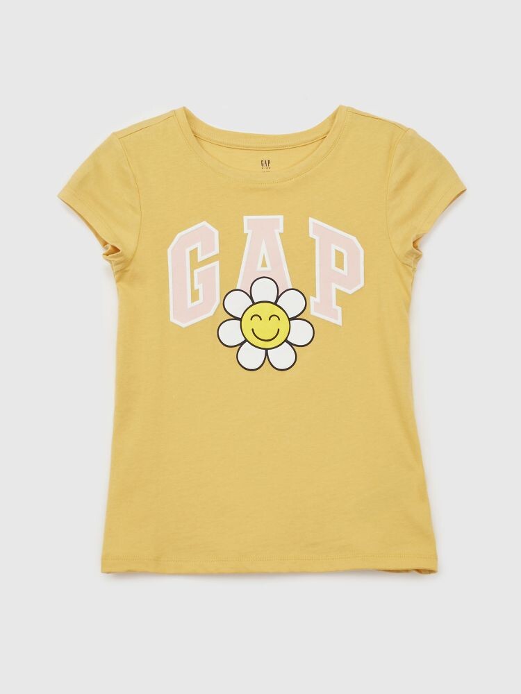 

Детская футболка с логотипом Gap, желтый