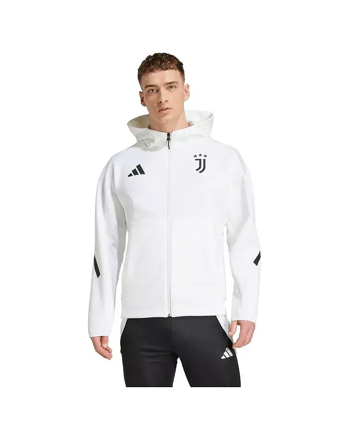 

Мужская белая куртка Juventus 2025/26 Anthem с молнией на всю длину adidas