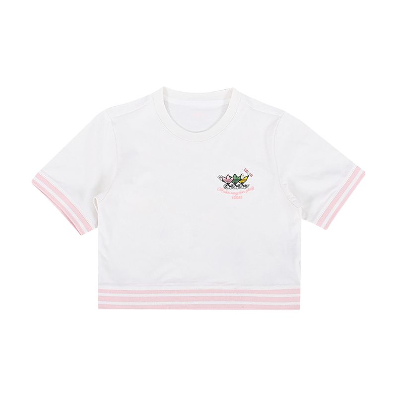 

Adidas Originals Футболка SS25 белая для подростков, Белый, Adidas Originals Футболка SS25 белая для подростков