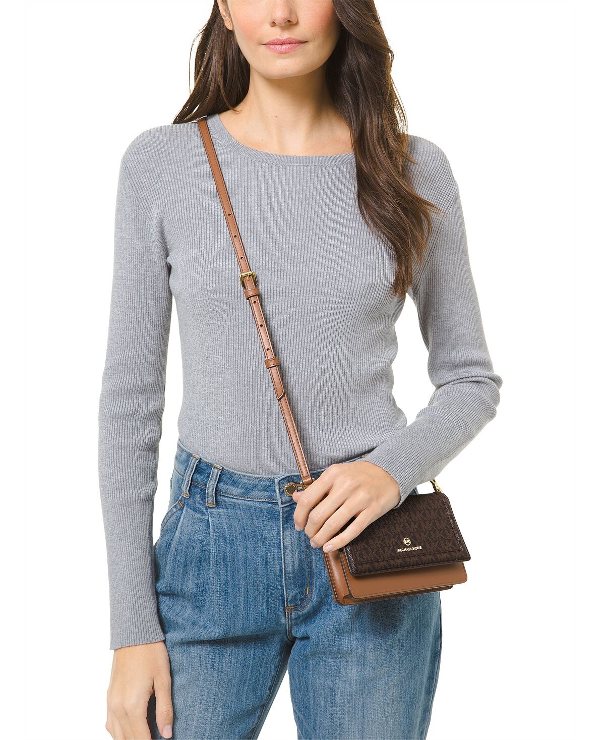 

Сумка-подвеска для телефона с логотипом Jet Set через плечо Michael Kors
