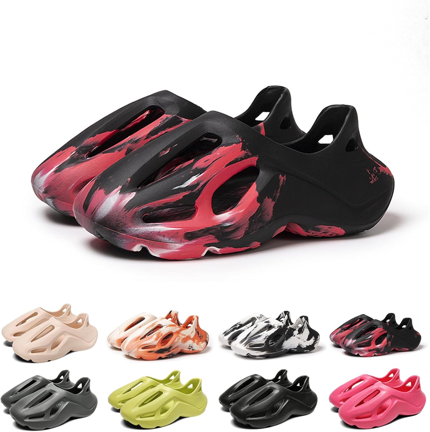 

Кроссовки для беговой дорожки с мягкой подкладкой, женские и мужские сандалии Cloud Slide с мягкой подкладкой, спортивная обувь, нескользящая легкая обувь для ходьбы, модные сандалии для улицы и дома, летние пляжные сандалии Gezolligheid, красны...