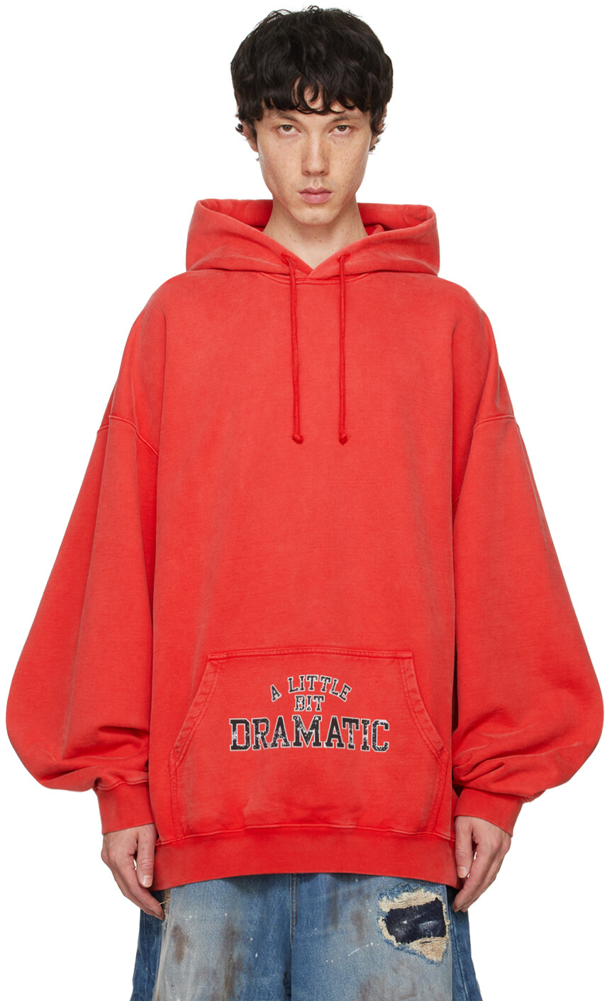 

Толстовка с капюшоном «A Little Bit Dramatic» VETEMENTS, красный