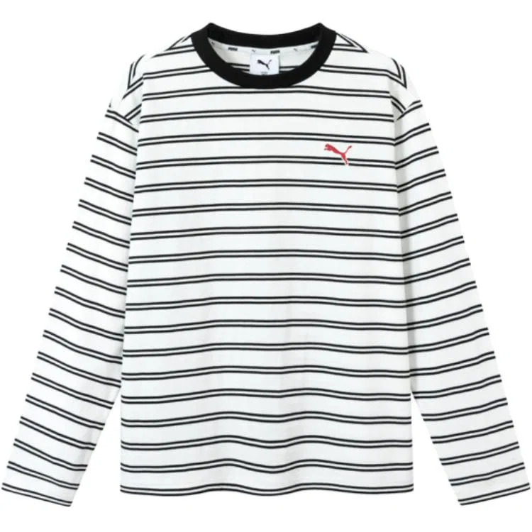 Футболка V-образным вырезом PUMA Kids White Black Tone
