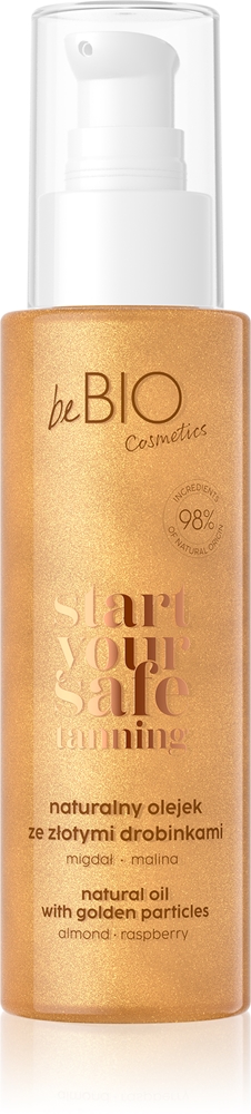 

Питательное масло для тела с блестками для безопасного загара Bebio, 100 мл