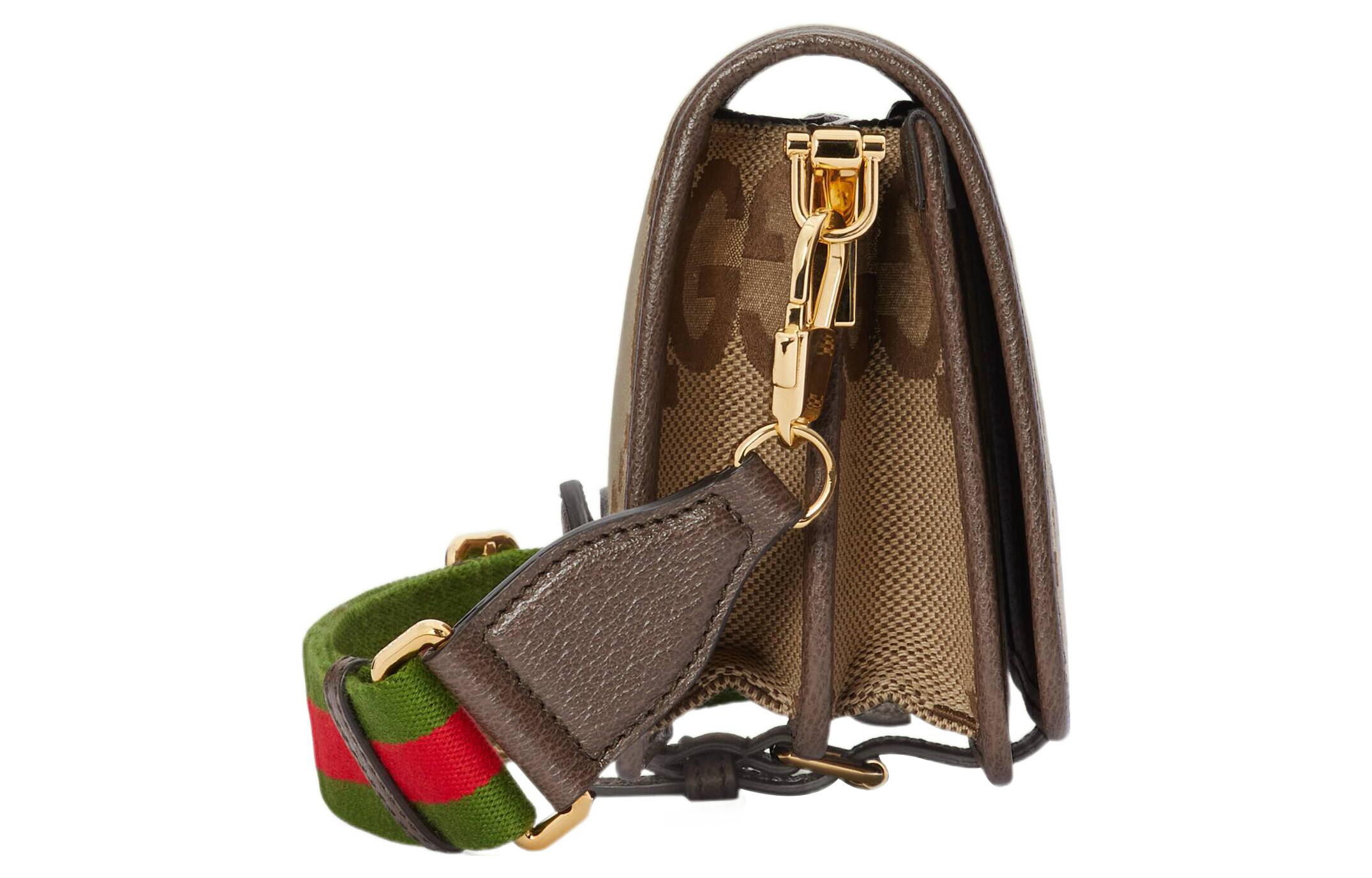 Женская сумка-мессенджер GUCCI из канваса — фото 4