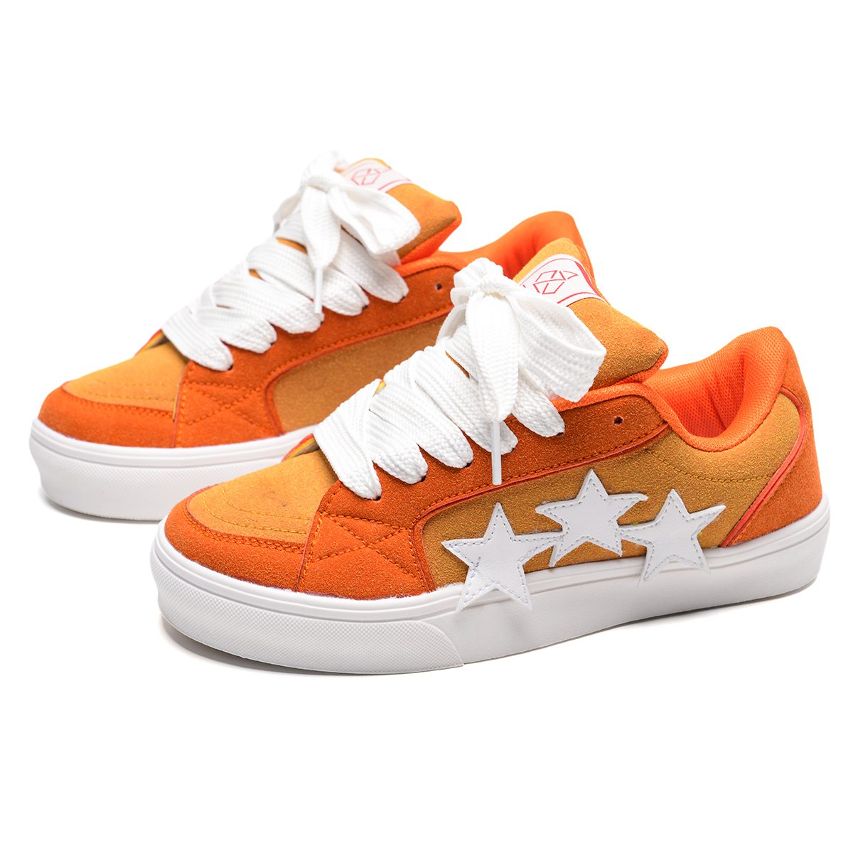 

KAAVER OTTO Амортизирующие устойчивые износостойкие легкие низкие скейтборд-кроссовки унисекс с коробкой оранжевые, цвет Orange