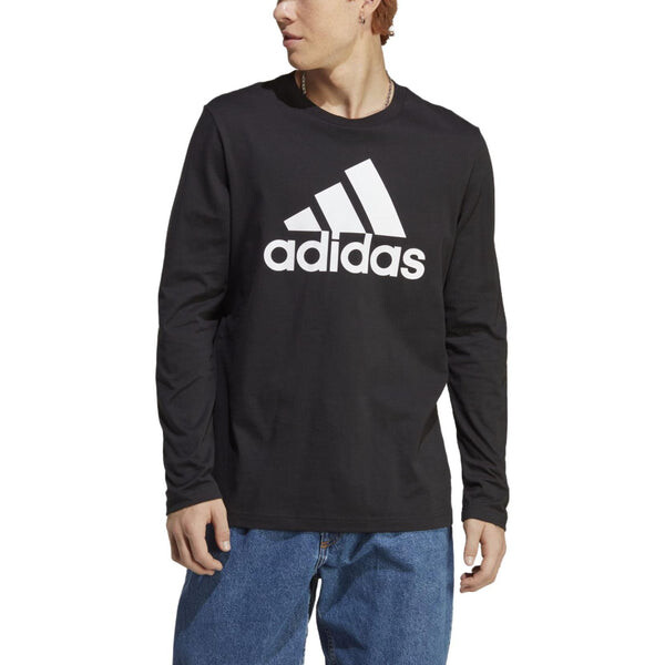 Футболка Essentials Футболка с длинным рукавом Adidas, черный — фото 2