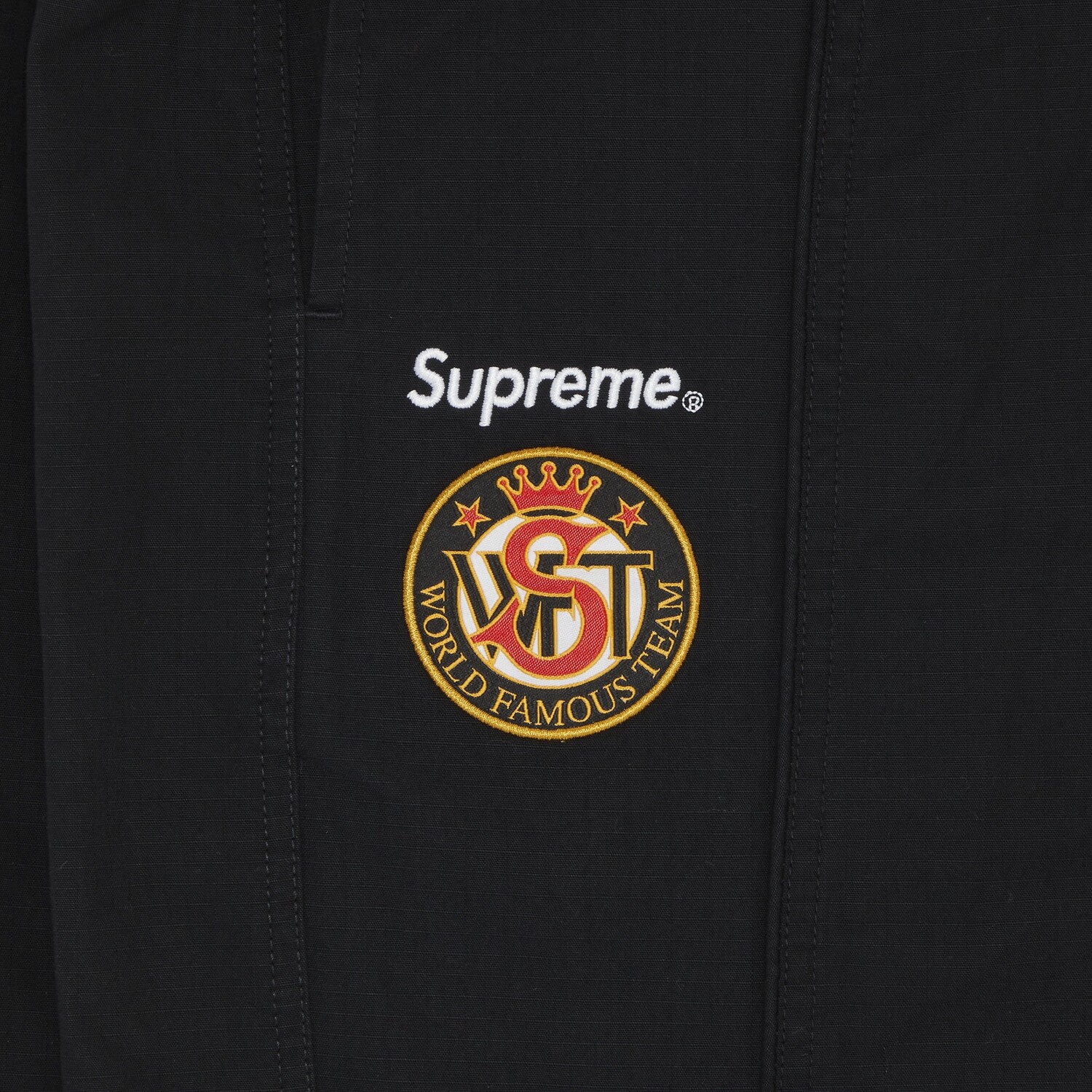 Спортивные брюки из хлопка с рипстопом Supreme x Umbro, цвет Черный — фото 3