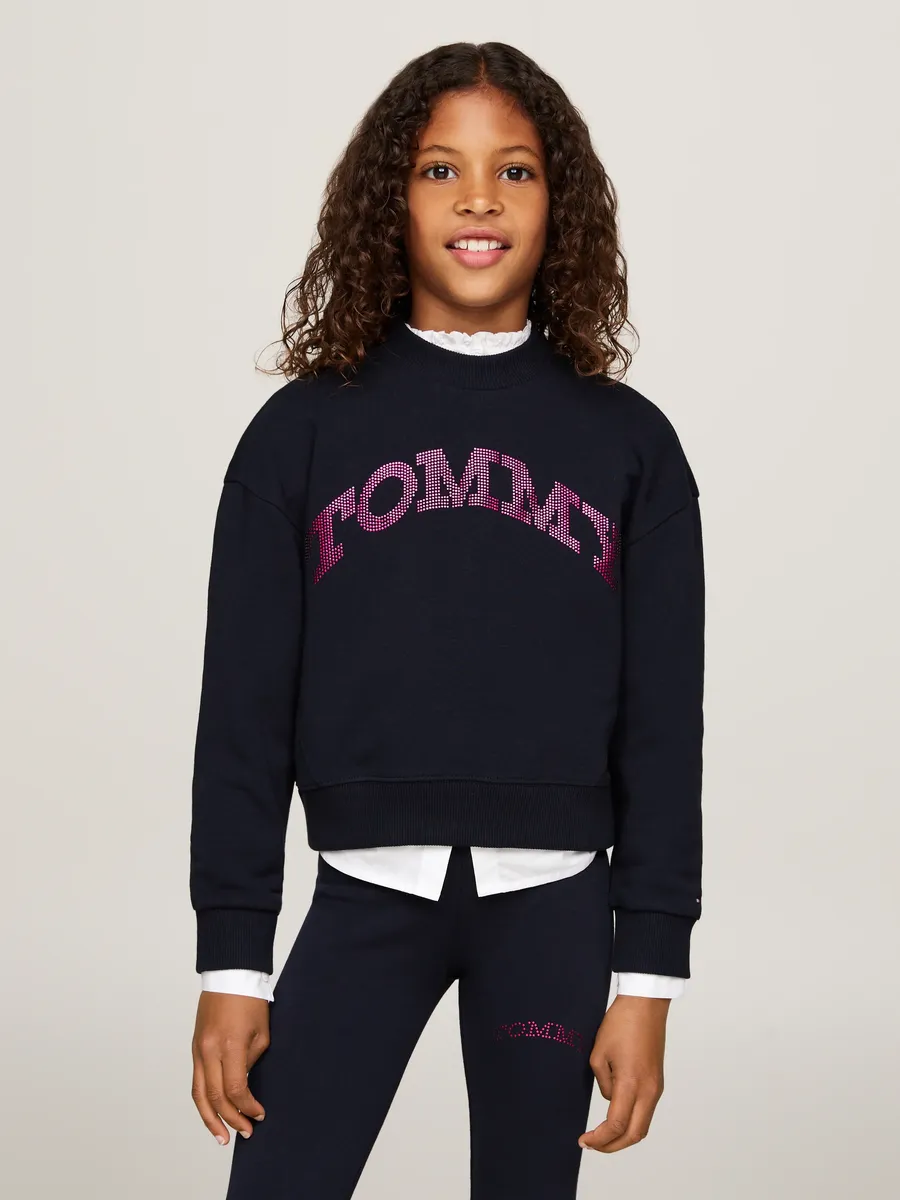 

Толстовка Tommy Hilfiger "TOMMY DOT FOIL CN SWEATSHIRT" с логотипом из фольги, цвет Desert Sky