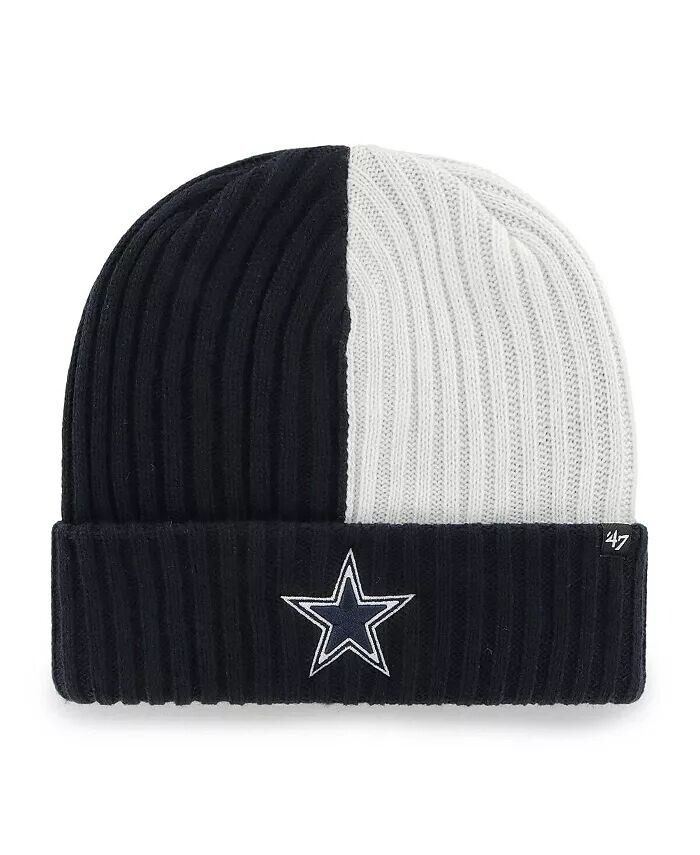 

Мужская темно-синяя вязаная шапка с манжетами Dallas Cowboys '47 Brand, синий
