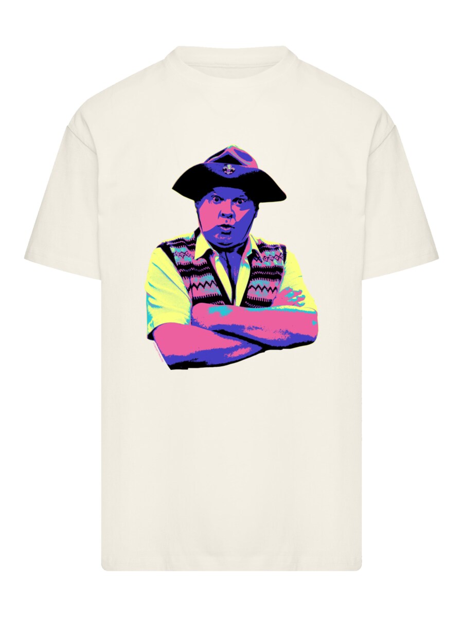 

Рубашка F4NT4STIC TV Times Benny Hill In Character 1989 Pop Art, песочный