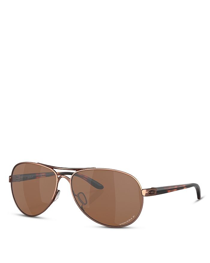 

Солнцезащитные очки-авиаторы Oakley Feedback, 59 мм, коричневый