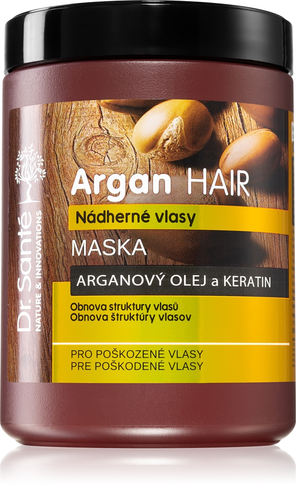 

Аргановая кремовая маска для поврежденных волос Dr. Santé, 1000 мл