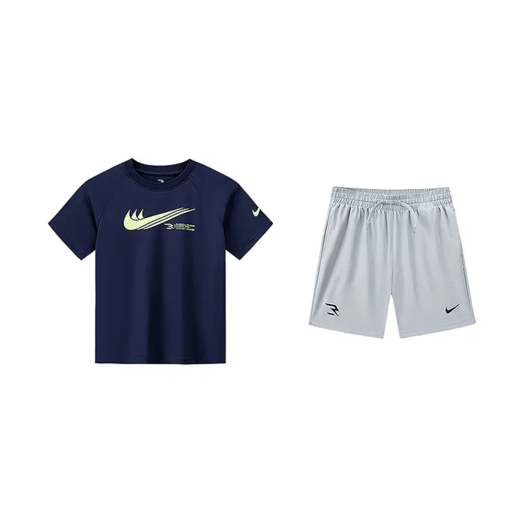 Детский спортивный костюм Casual Sportswear 3Brand Summer 2 Piece Set Nike, Indigo