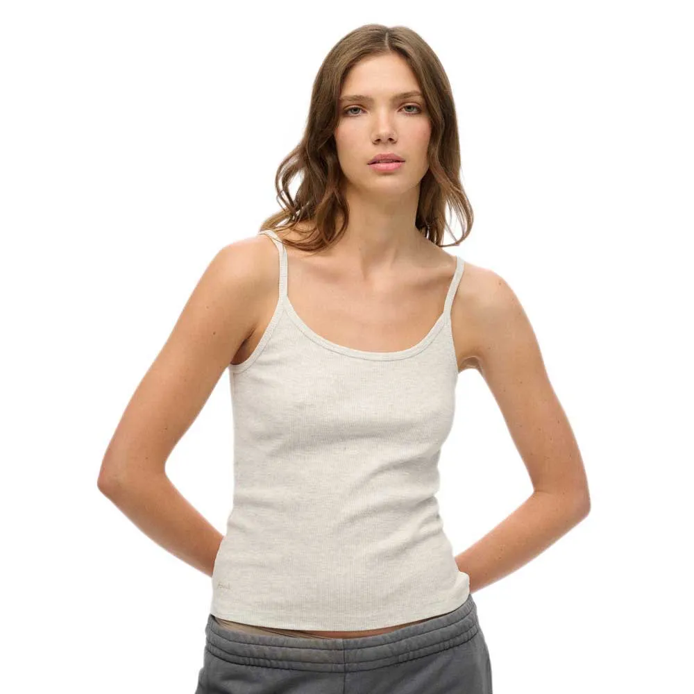 

Футболка без рукавов Superdry Athletic Essential Sccop, серый