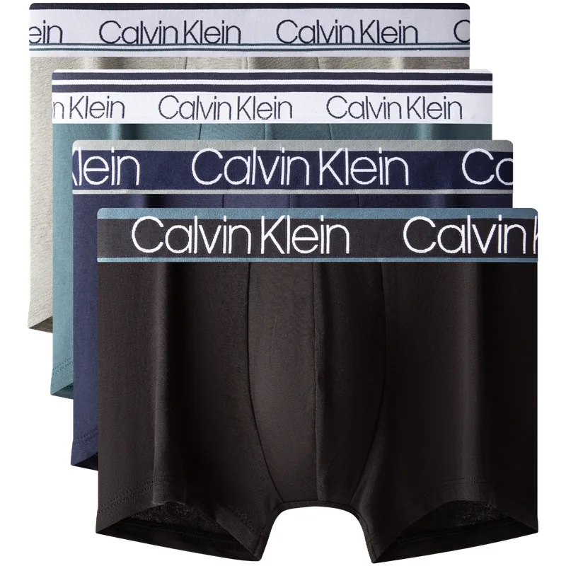 Трусы мужские 4 Pack Calvin Klein, fiu-space черный/army зеленый/marble серый/charcoal серый — фото 4