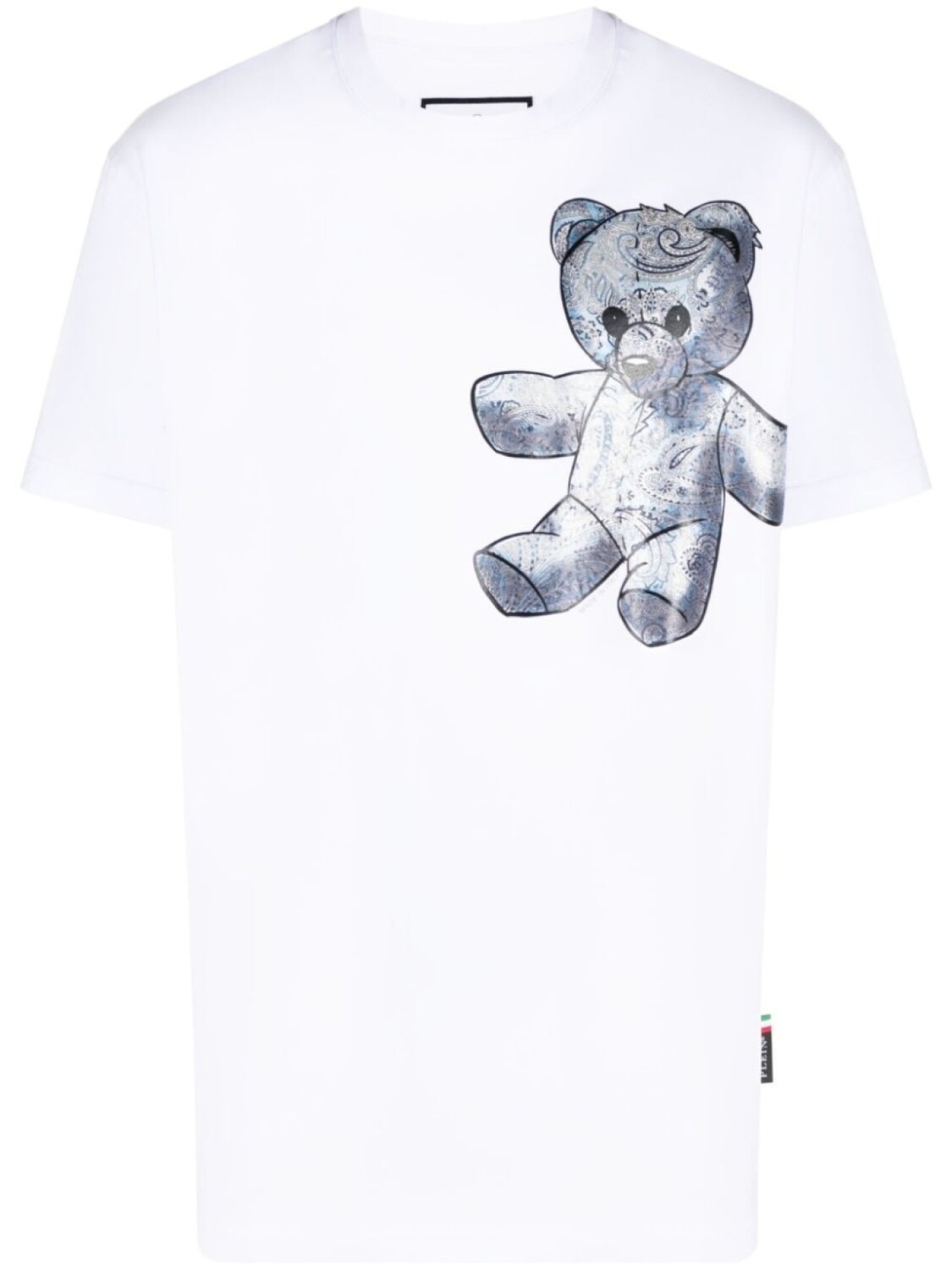 

Philipp Plein футболка Teddy Bear с принтом пейсли, синий