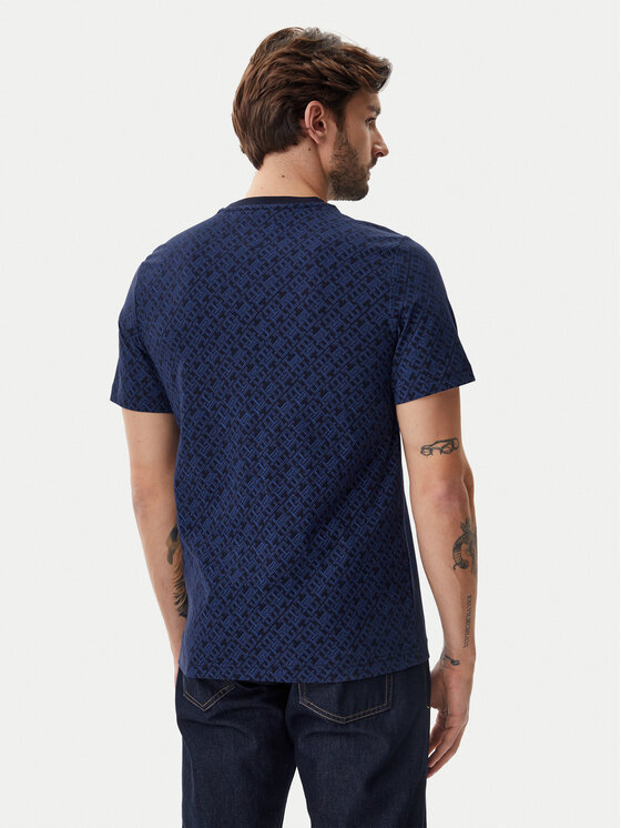 Футболка обычного кроя Monogram MW0MW39251 Tommy Hilfiger, синий — фото 3