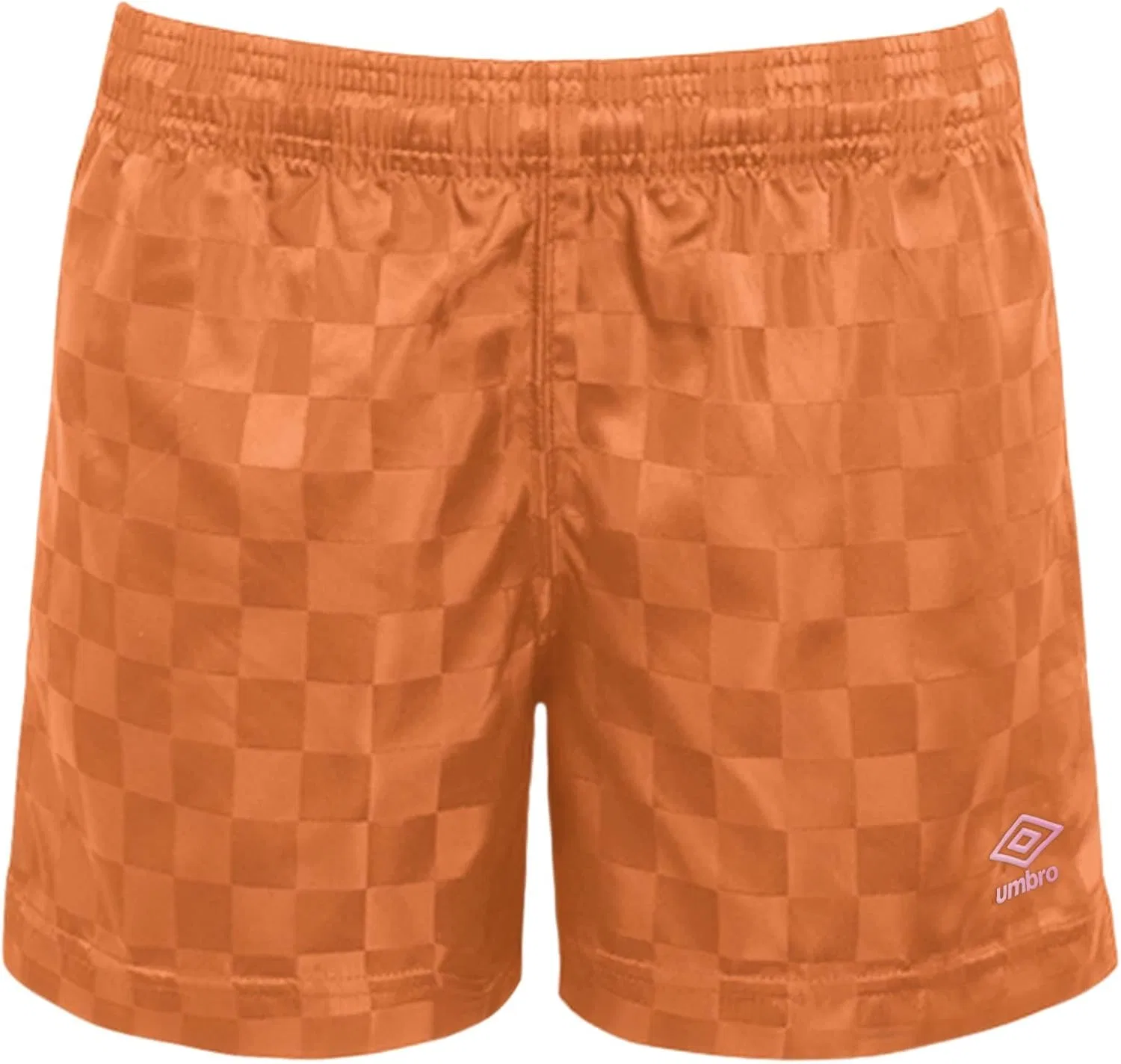 Шорты Umbro Girls в клетку для девочек, Gingersnap/Pink Clay