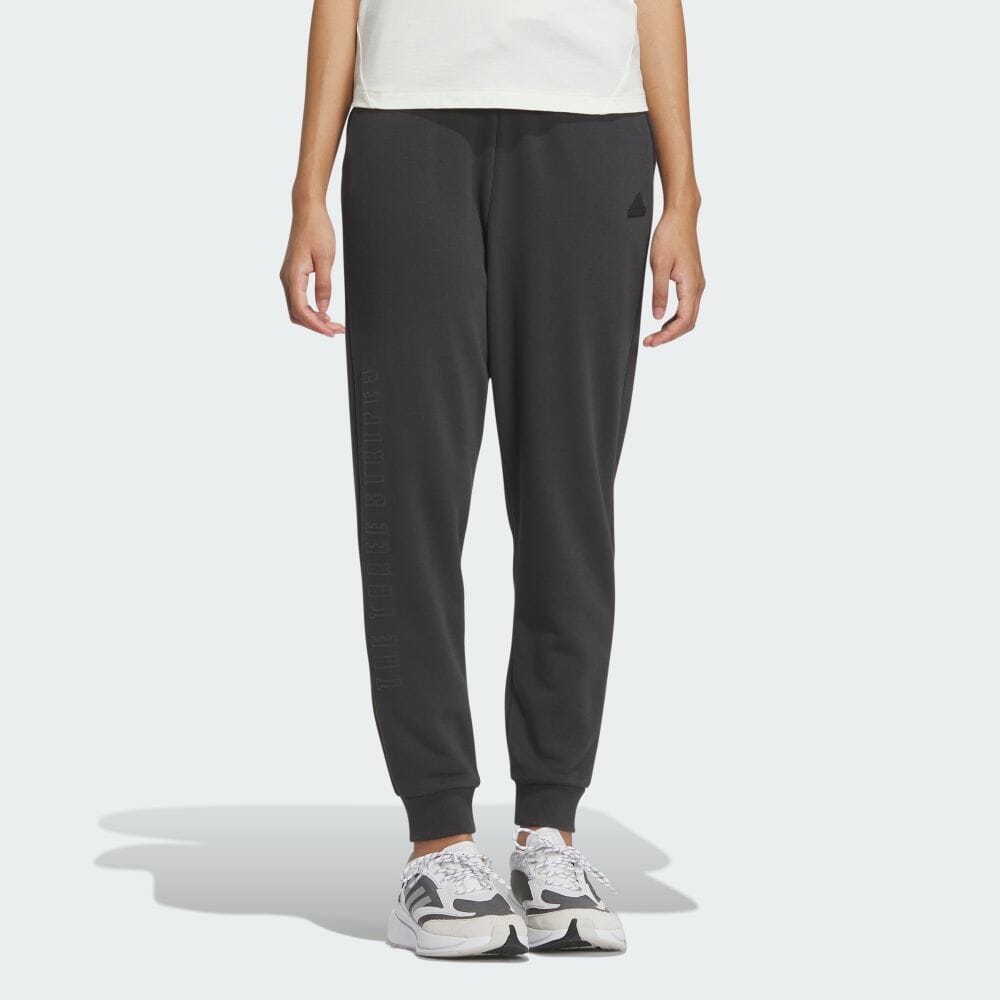 

Брюки Adidas Warding, loose fit 9/10 length sweatpants, цвет Carbon