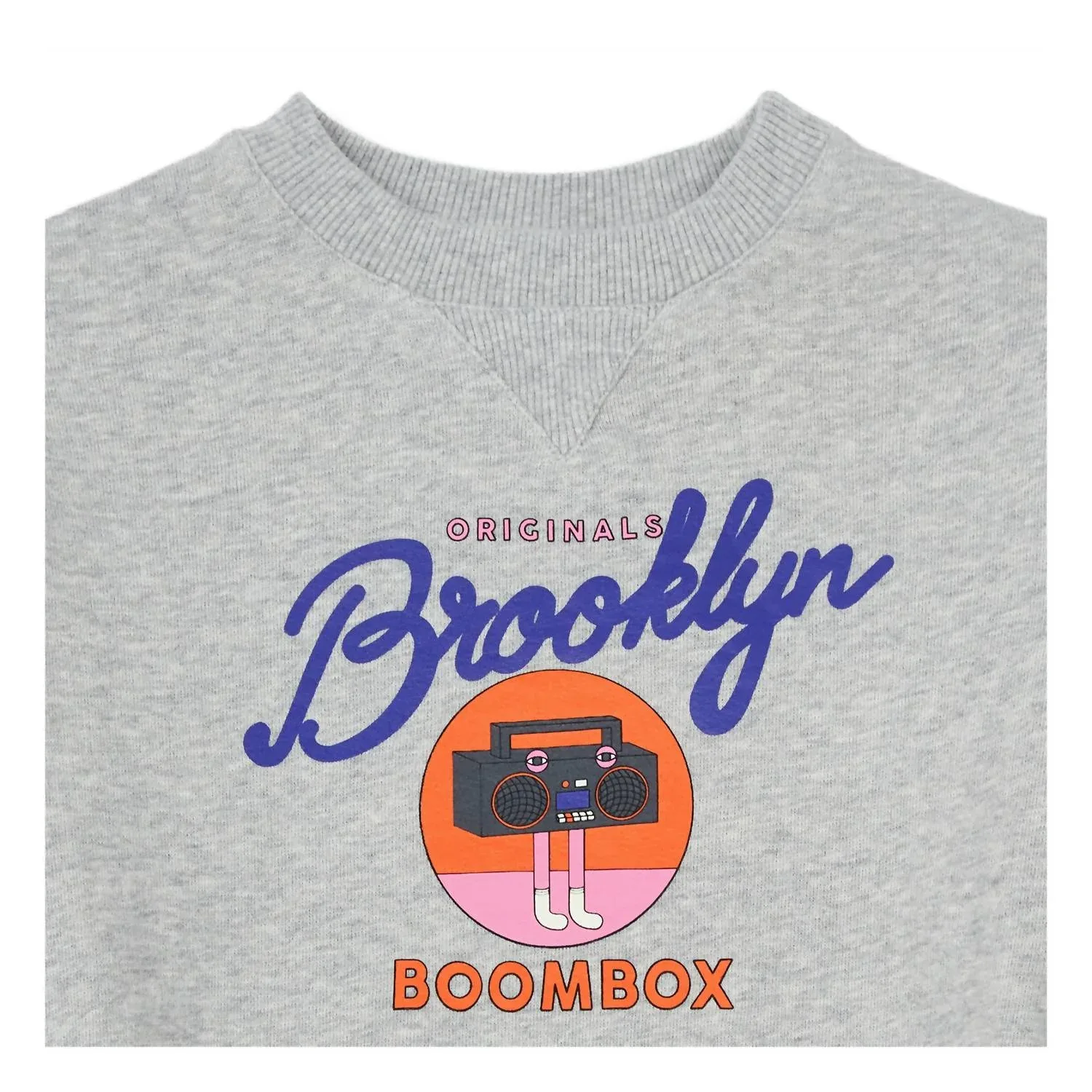 Детское платье-толстовка Brooklyn Oversize серого цвета Hundred Pieces — фото 2