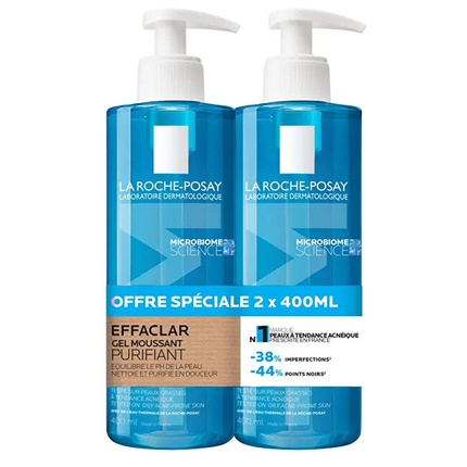 

Очищающий гель-пенка La Roche Posay Effaclar Purifying Foaming Gel Set - 2 X 400 Ml