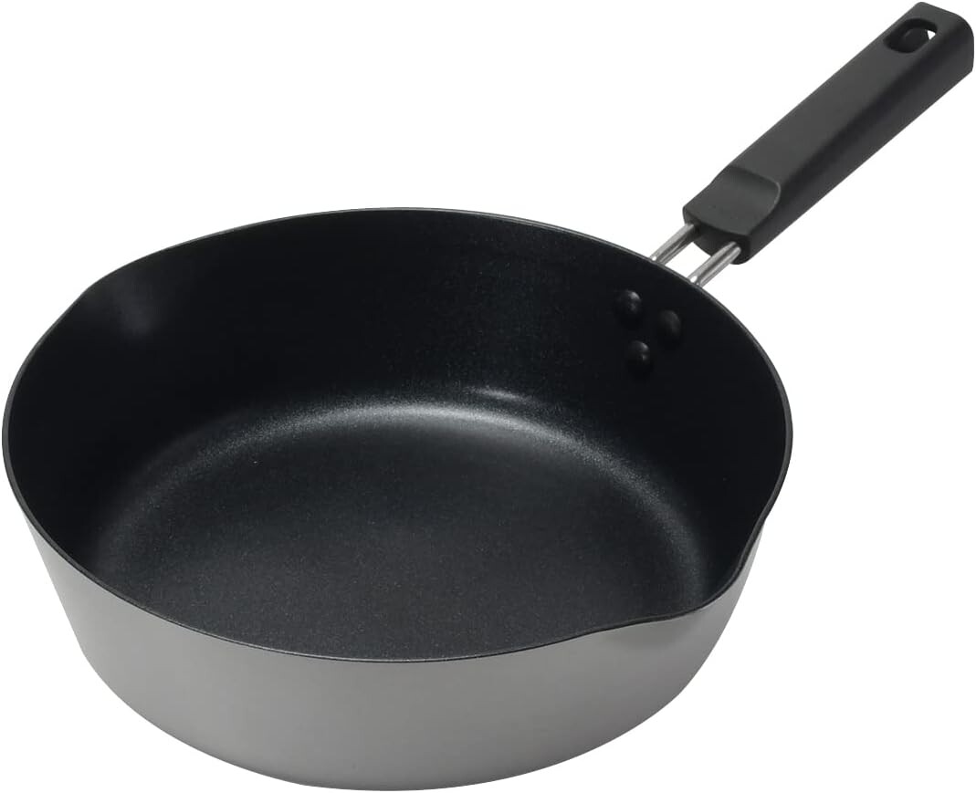 

Сковорода Pearl Metal Chiino HB-6558, 9,4 дюйма (24 см), глубокая, совместима с индукционной индукцией, совместима со всеми источниками тепла, фторсодержащая обработка, Cino, Sliver