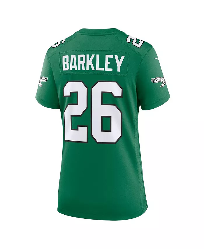 Женская запасная игровая майка Saquon Barkley Kelly Green Philadelphia Eagles Nike — фото 3