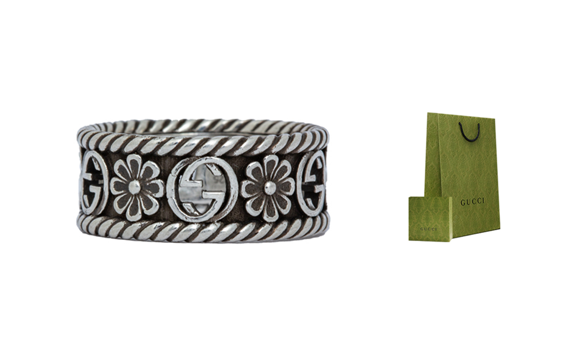 

GUCCI Кольцо из стерлингового серебра GG Unisex