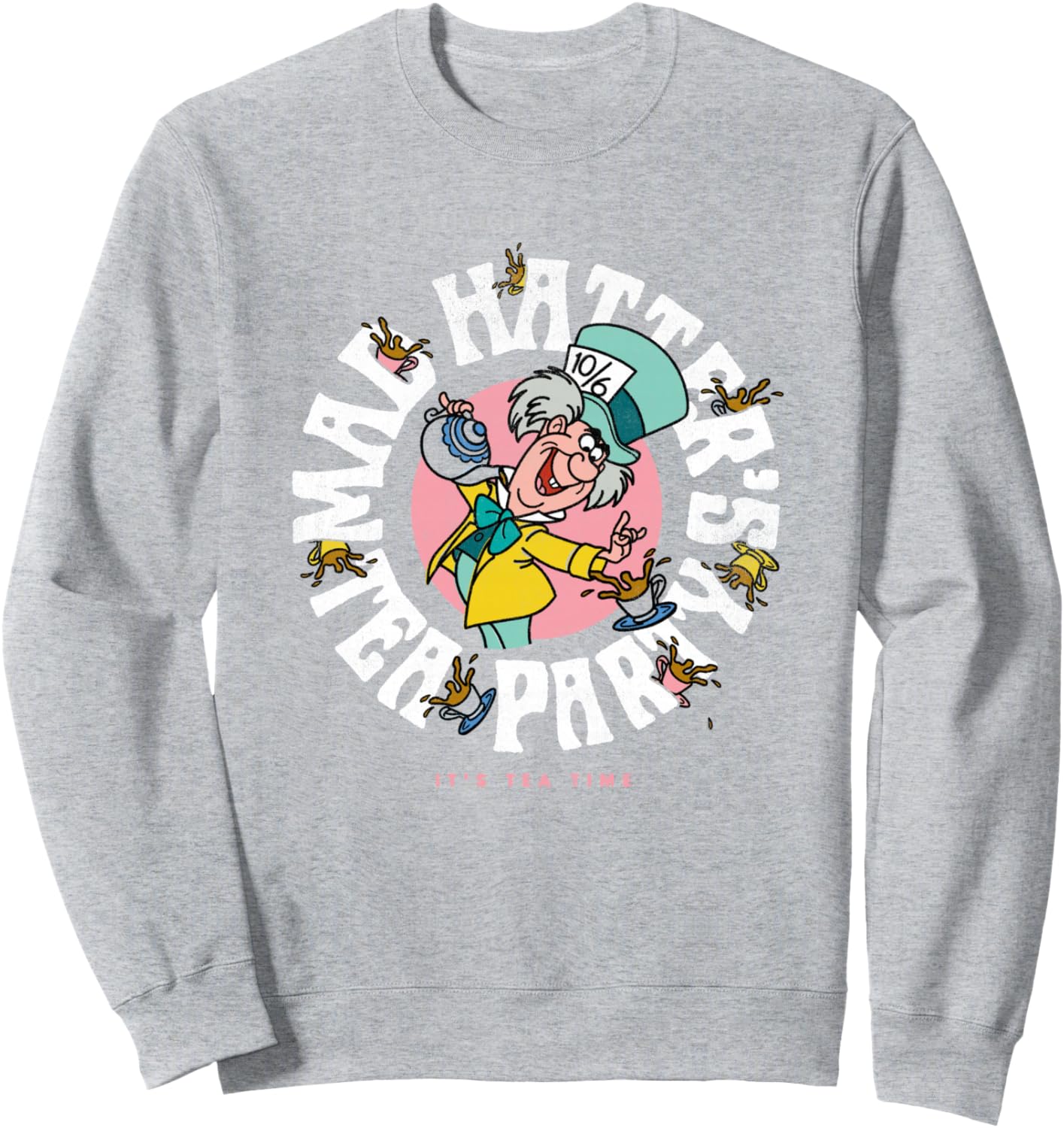 

Толстовка Disney «Алиса в Стране чудес» с большим логотипом команды Безумного Шляпника, серая