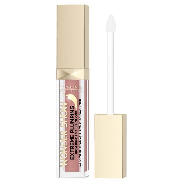 

Блеск для губ 02 dream nude, 6,8 мл Eveline Cosmetics Wonder show, цвет 02 dream nude